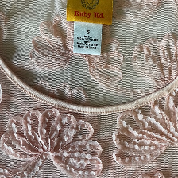 Ruby Rd sheer top - size small - Picture 2 of 2